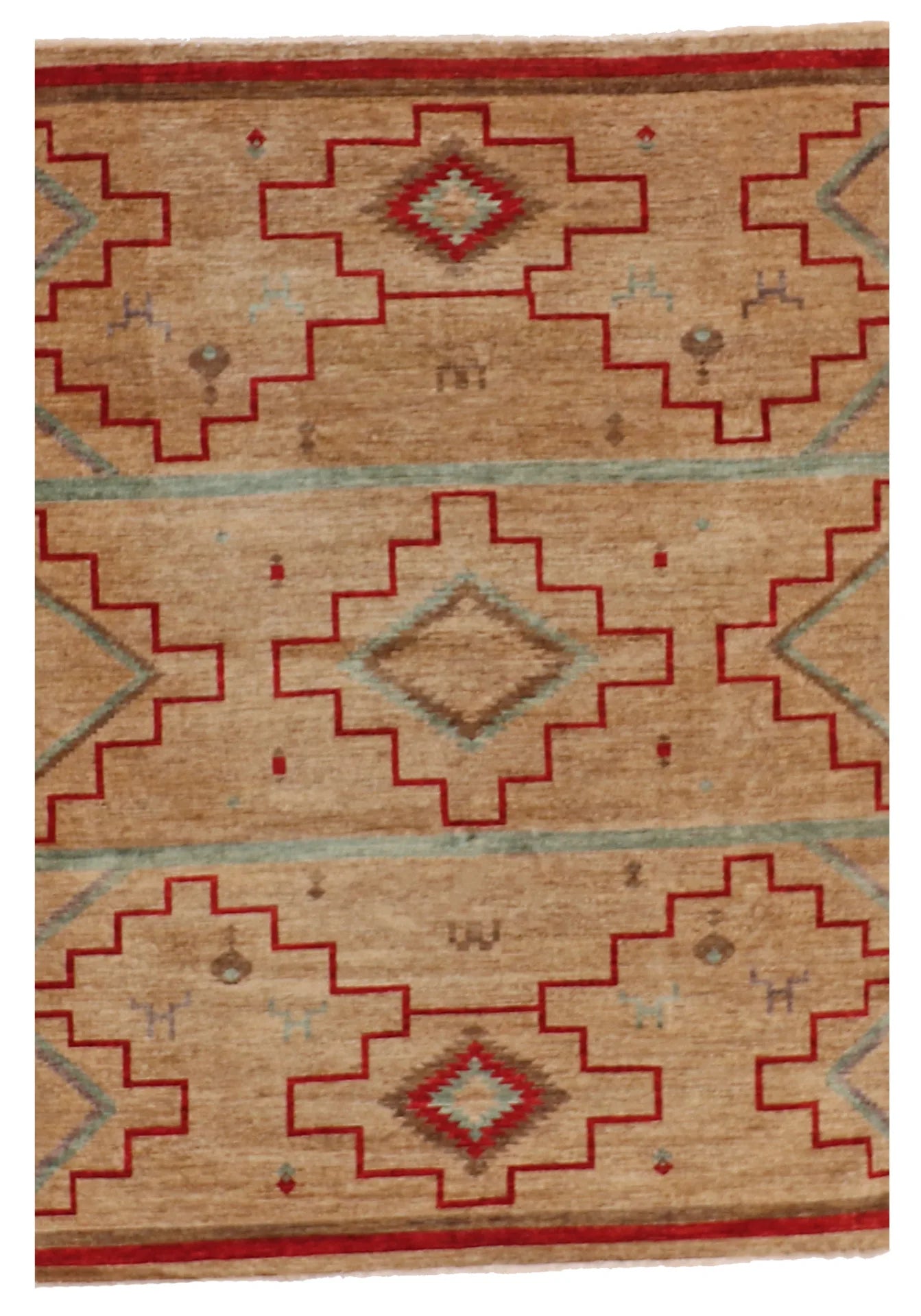 5 x 7 - Mountain Modern Wool Western Rectangle - Finest Hand-Knotted Quality Wool — 64035