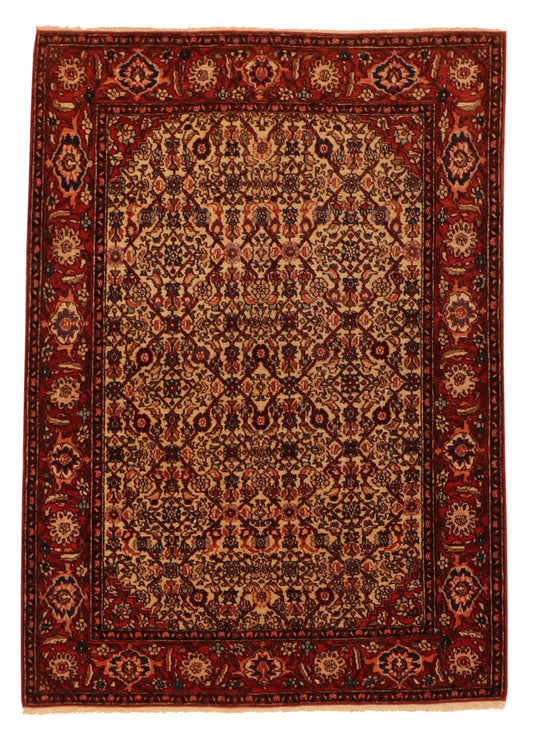 3.3 x 4.9 - Isfahan Wool All Over Rectangle - Finest Hand-Knotted Quality Wool — 64074