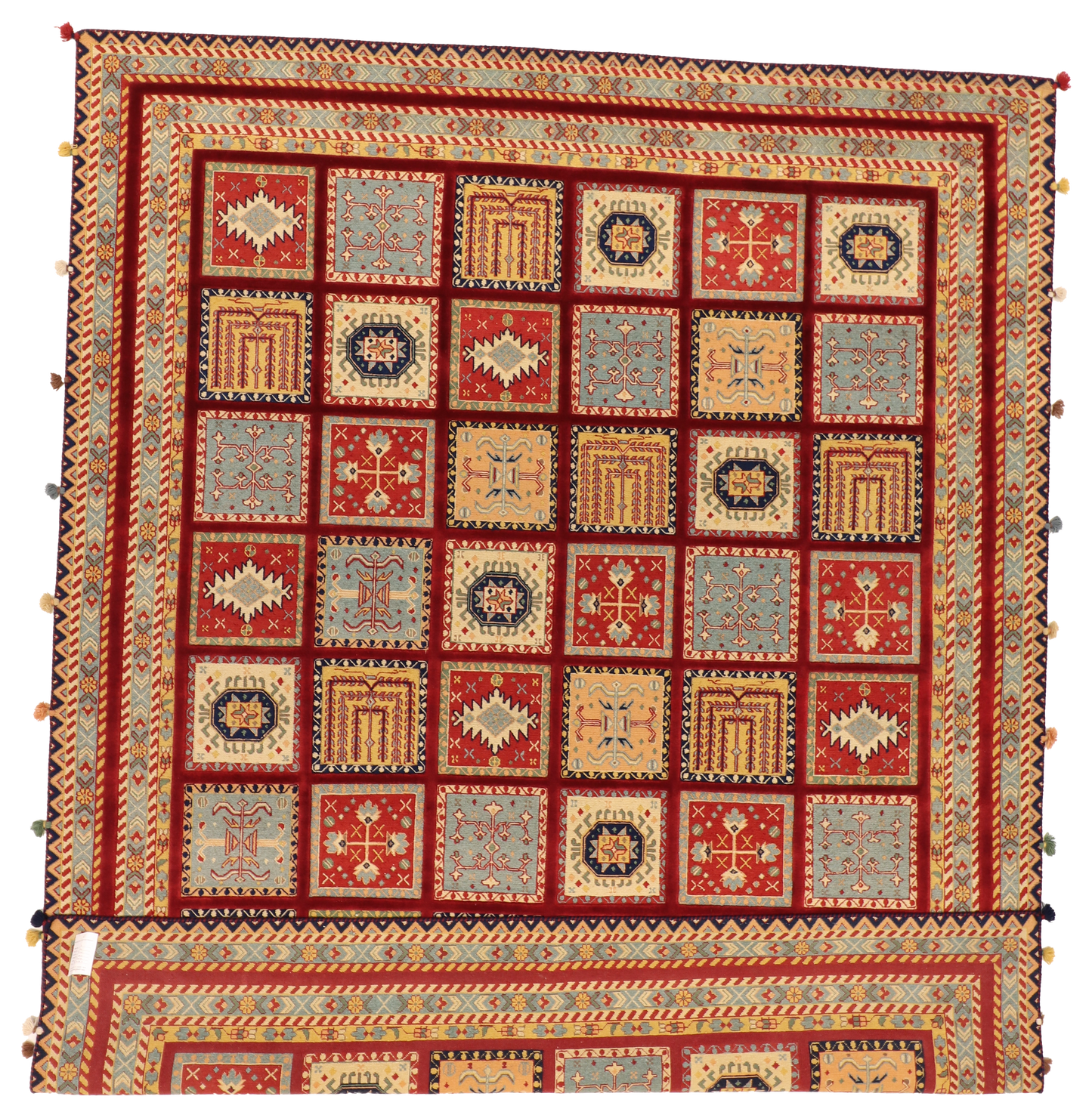 W 8.1 - L 10 - Bakhtiarie Fine/Wool All Over Rectangle - Hand Woven Rug - 64098