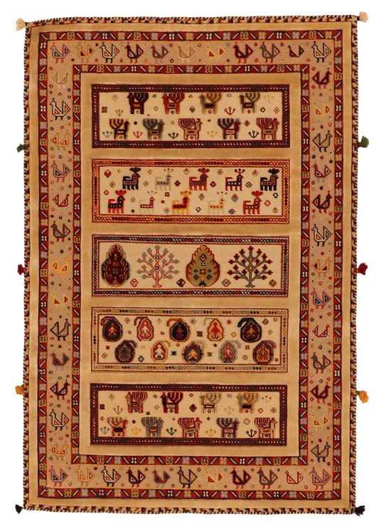 3x5 - Lori Fine/Wool All Over Rectangle - Hand Knotted Rug — 64104