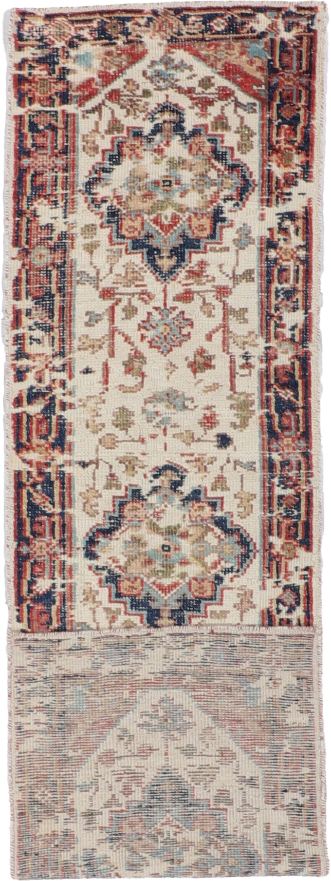 W 2.9 L 9.11 Serapie Runner 100% Wool Hand-Woven All-Over Design - 64138