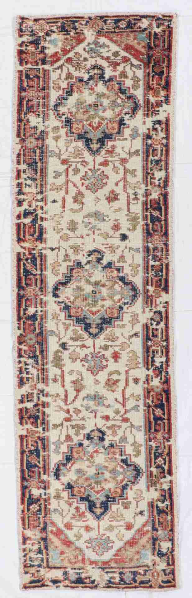 W 2.9 - L 9.11 - Serapie Fine/Wool All Over Rectangle - Finest Hand-Knotted Quality Wool - 64138