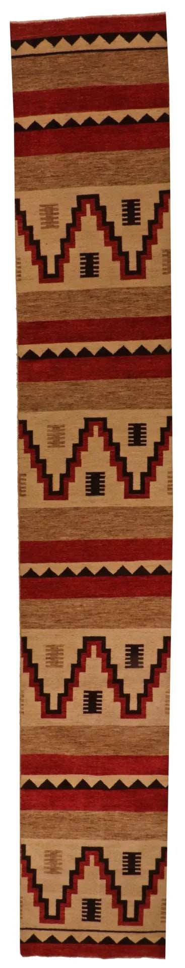 W 2.11 - L 17.8 - Mountain Modern Fine/Wool All Over Rectangle - Finest Hand-Knotted Quality Wool - 64164