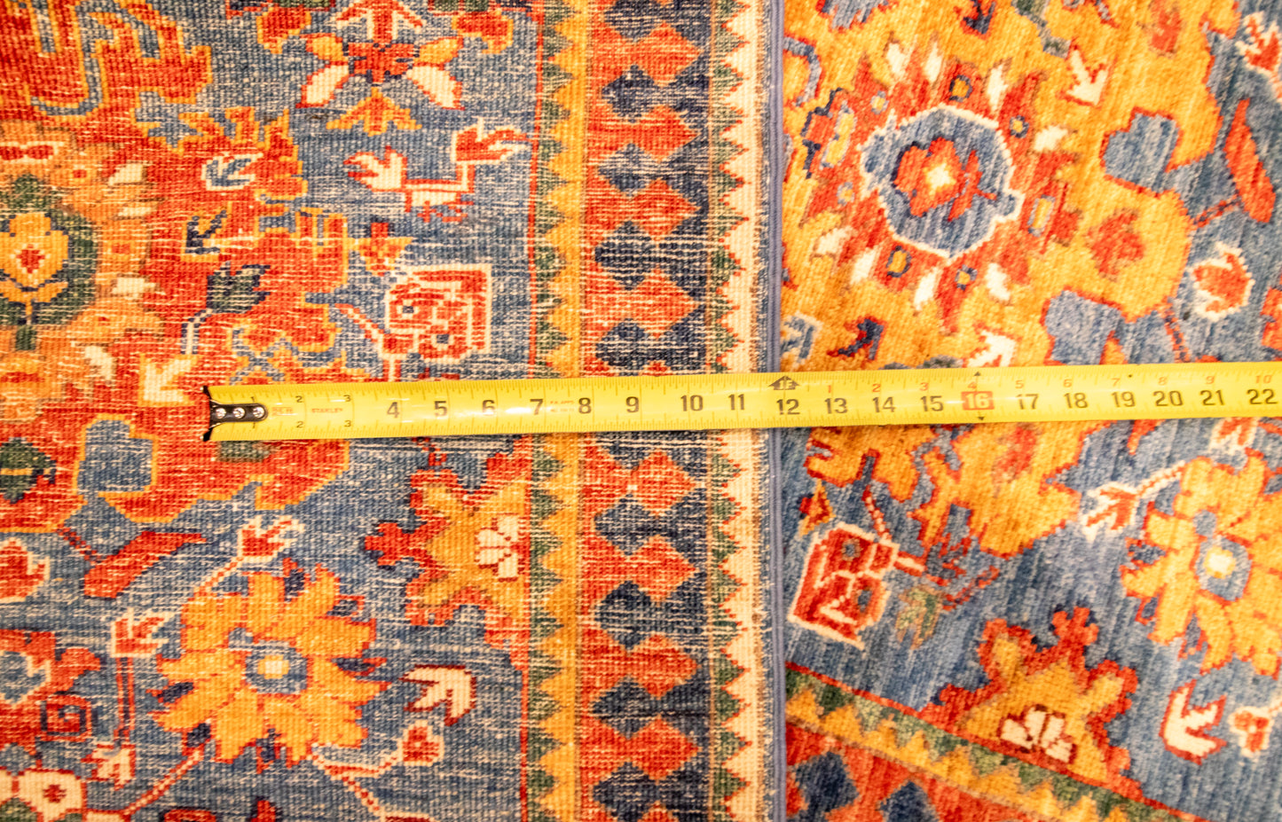 W 2.8 L 16.4 Heriz Runner 100% Wool Hand-Woven All-Over Design - 64205