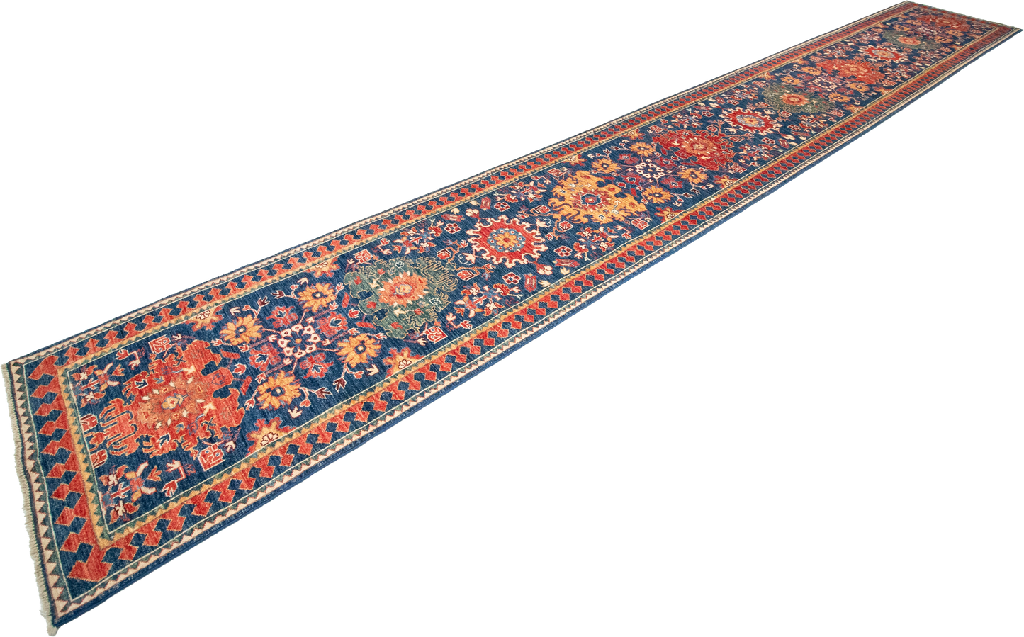 W 2.9 L 19 Ziegler 100% Wool Hand-Woven All-Over Design - 64218