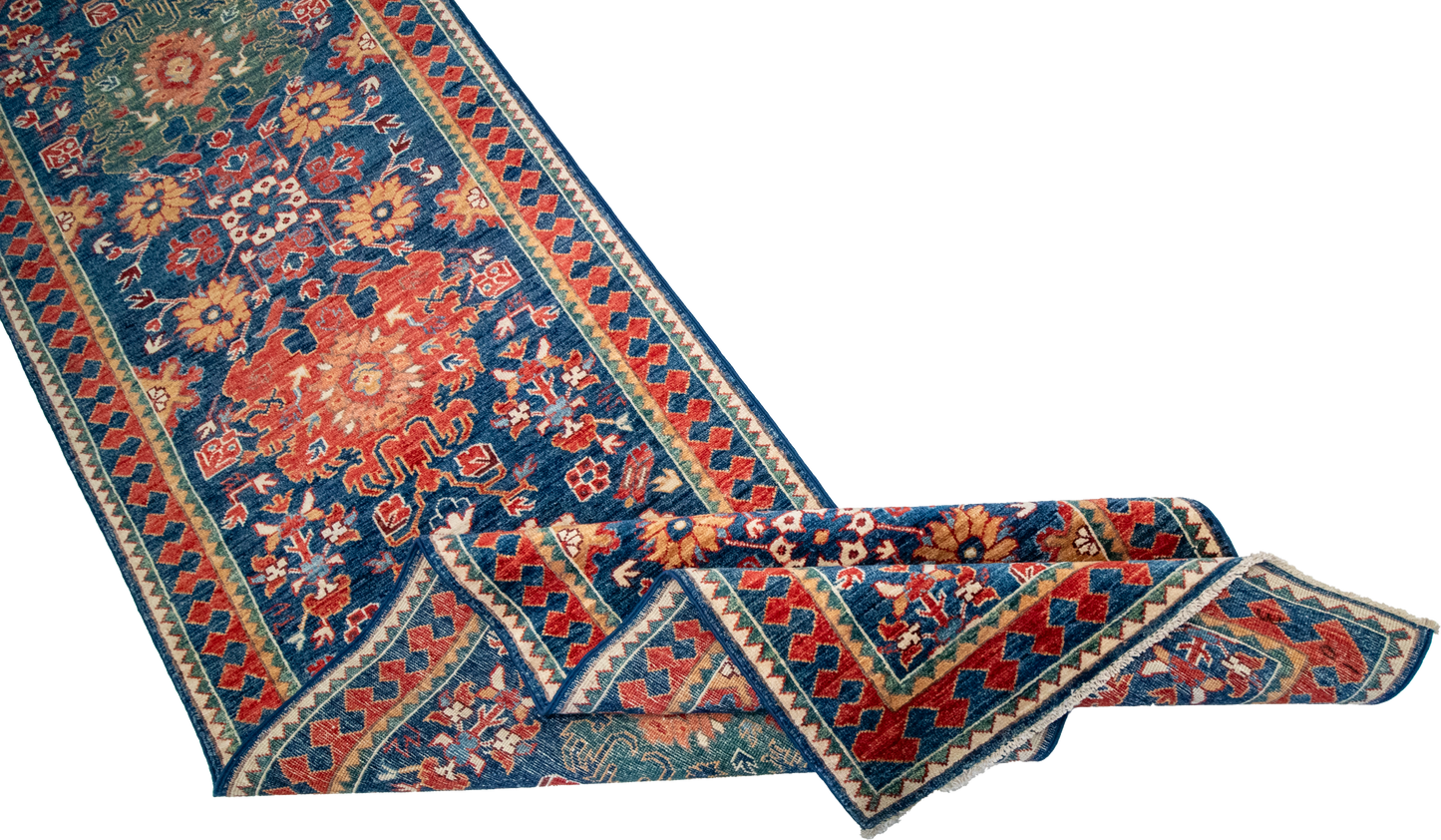 W 2.9 L 19 Ziegler 100% Wool Hand-Woven All-Over Design - 64218