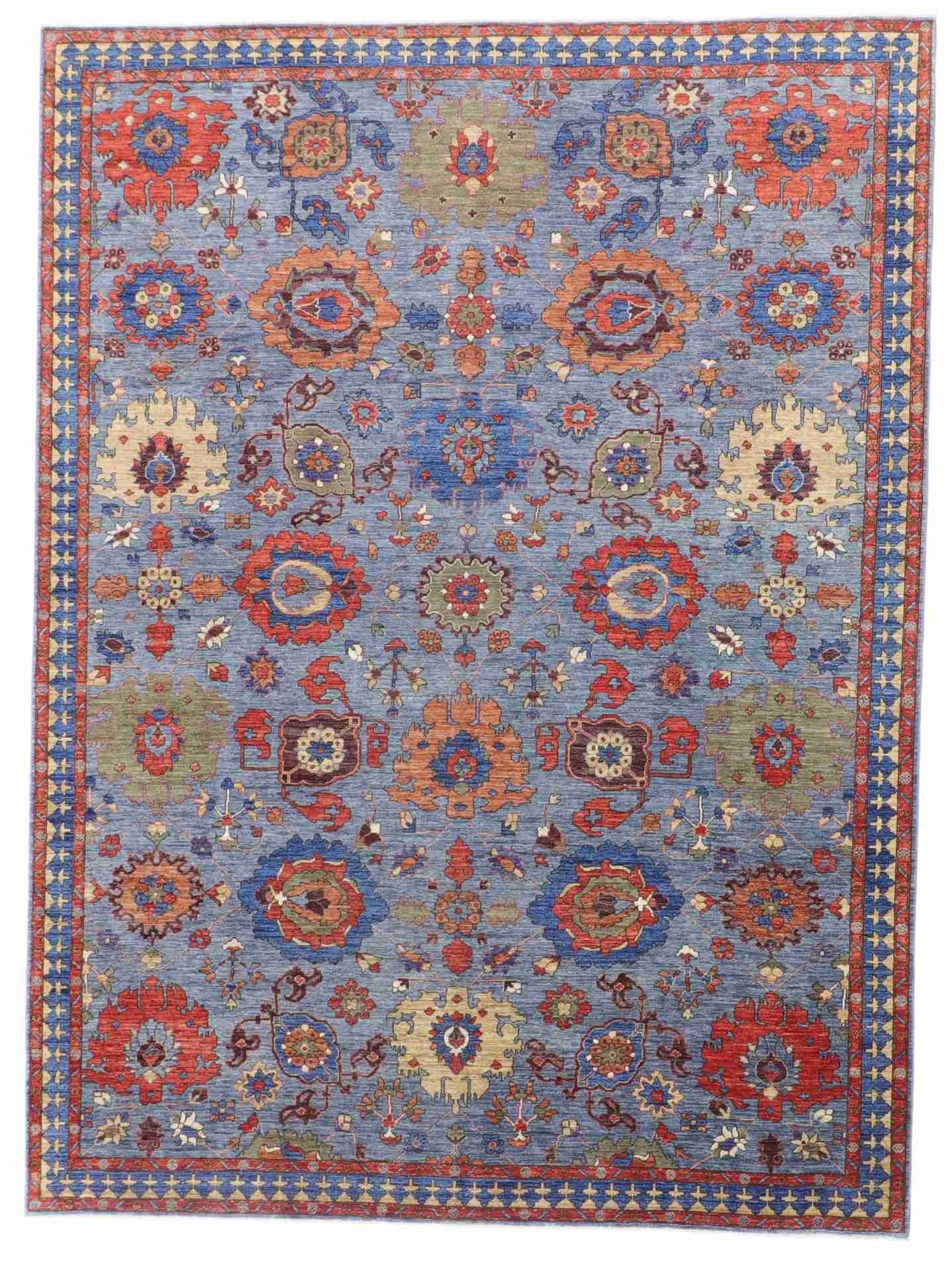 W 9 - L 12 - Ziegler Fine/Wool All Over Rectangle - Finest Hand-Made Quality Wool - 64248