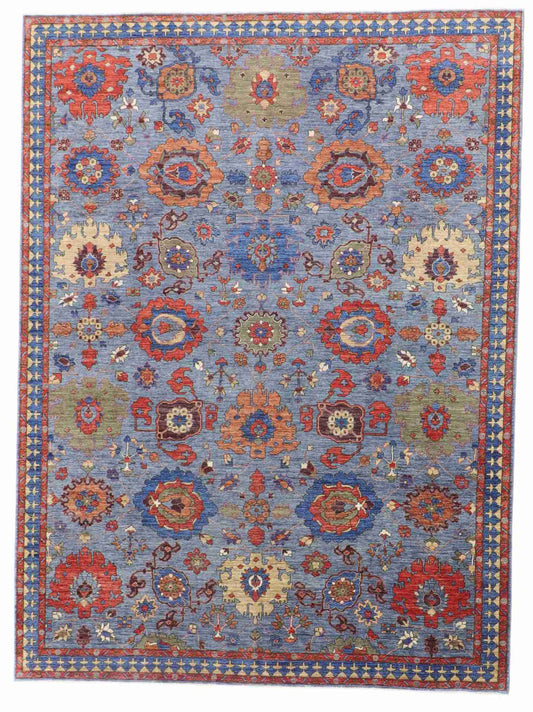 W 9 - L 12 - Ziegler Fine/Wool All Over Rectangle - Finest Hand-Made Quality Wool - 64248