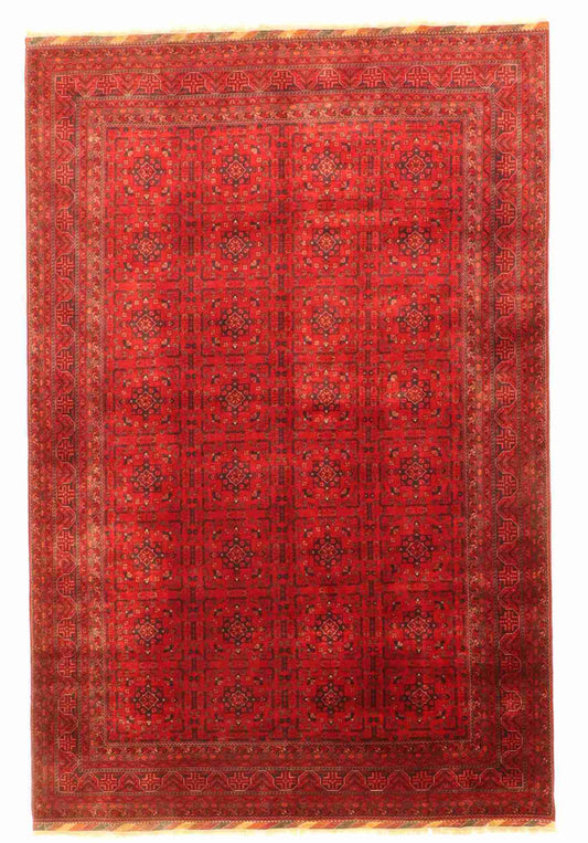 W 6.7 - L 9.10 - Khan Mohamadie Wool Traditional Rectangle - Finest Hand-Knotted Quality Wool - 64269