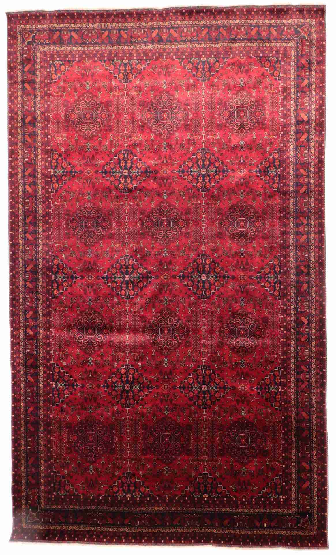 W 10 - L 16.5 - Khan Mohamadie Fine/Wool All Over Rectangle - Hand Woven Rug - 64270