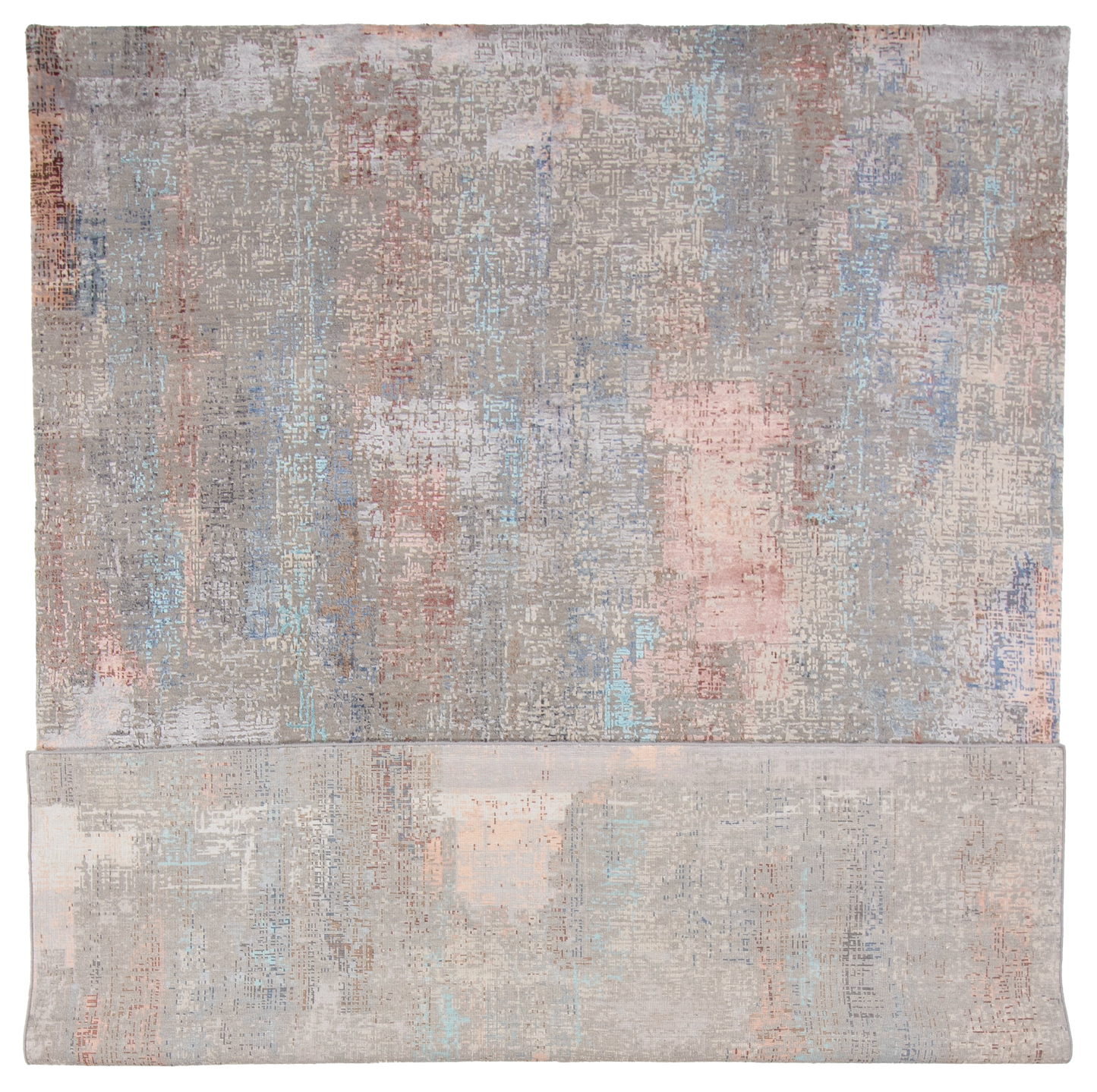 W 8.10 L 11.10 Modern Wool And Silk Blend Hand-Woven All-Over Design - 64332
