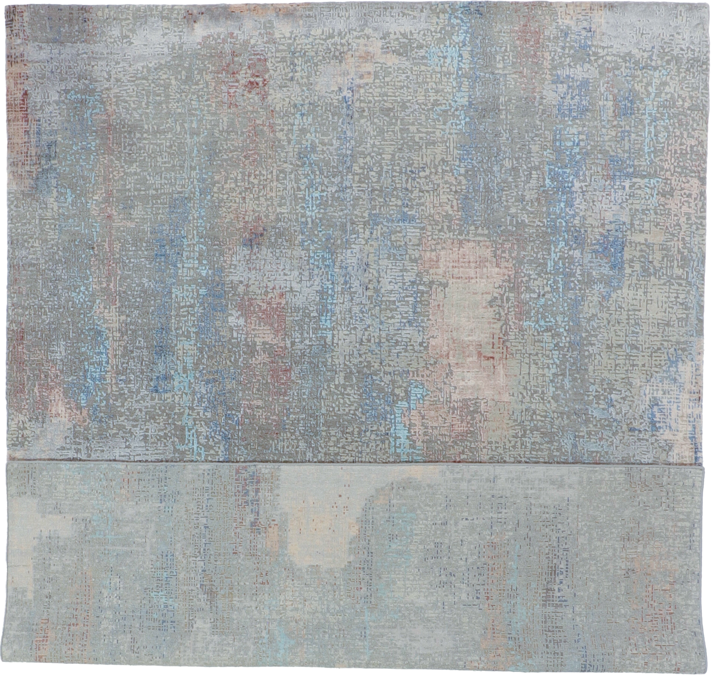 W 8 L 10 Modern 100% Wool Hand-Knotted Pile Rug - 64345