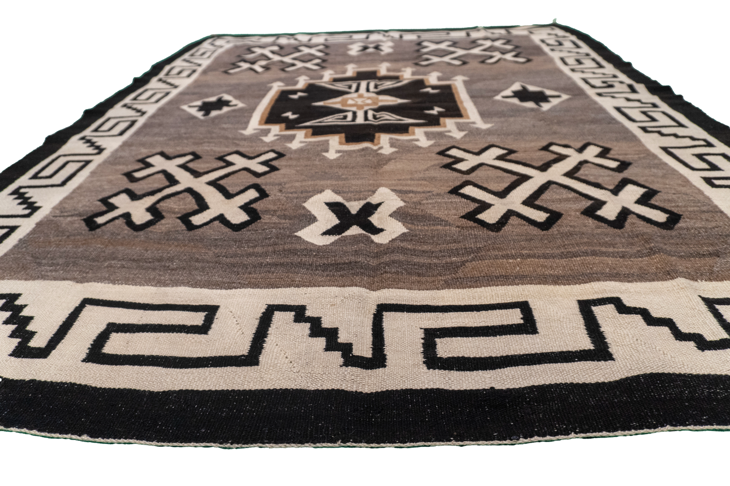W 5 - L 6.7 - Navajo Fine All Over Rectangle - Finest Hand-Made Quality Wool - 64375