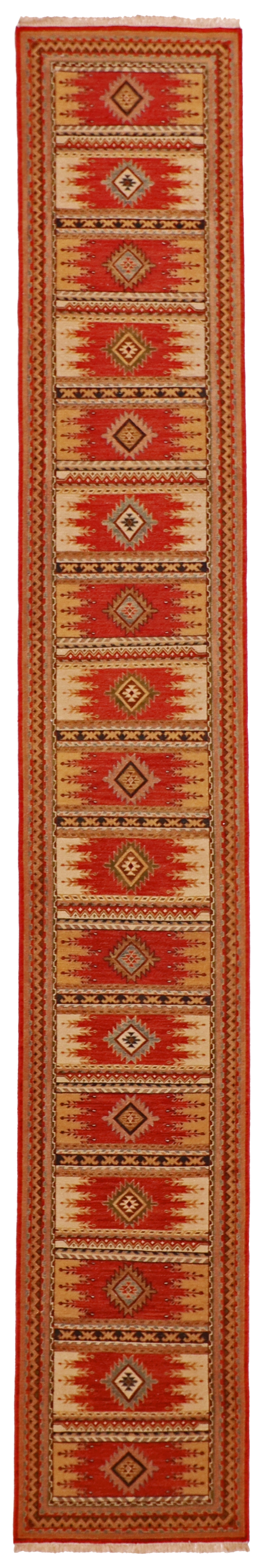 W 2.8 L 24.9 Karajeh 100% Wool Hand-Woven - 64451