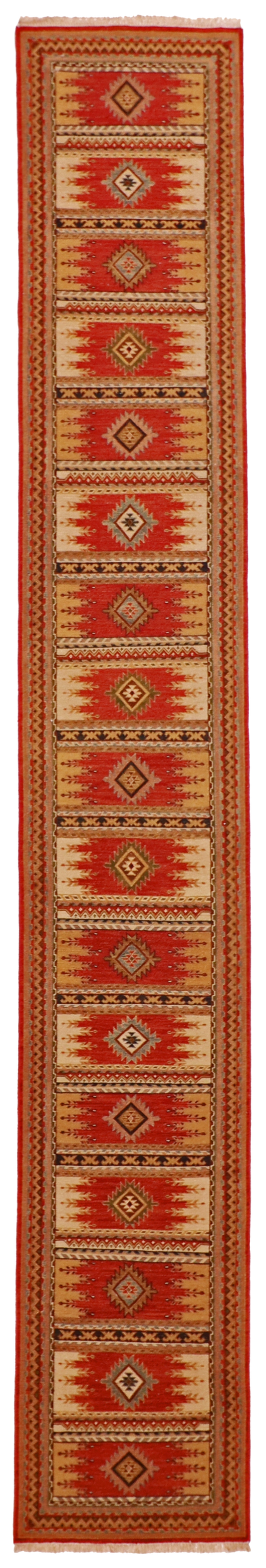 W 2.8 L 24.9 Karajeh 100% Wool Hand-Woven - 64451