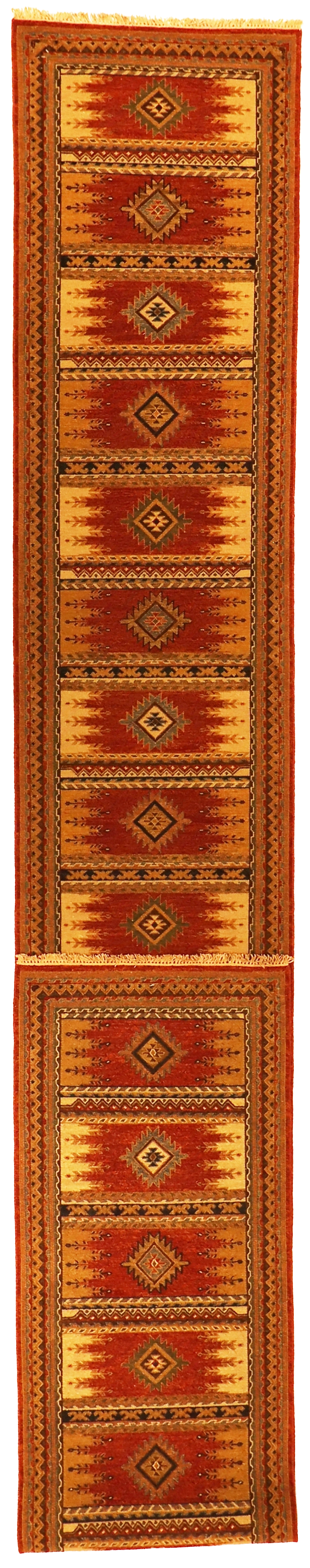 W 2.8 L 24.9 Karajeh 100% Wool Hand-Woven - 64451