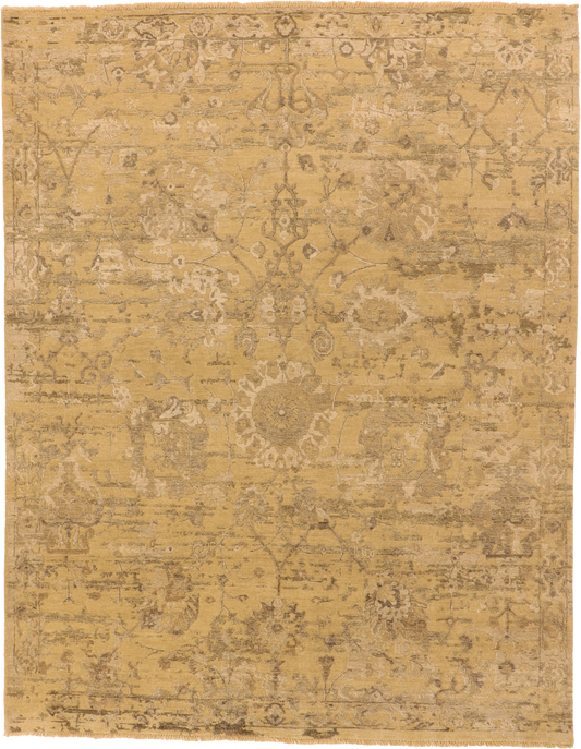 W 7.9 L 9.10 Modern 100% Wool Hand-Knotted Pile Rug - 64477