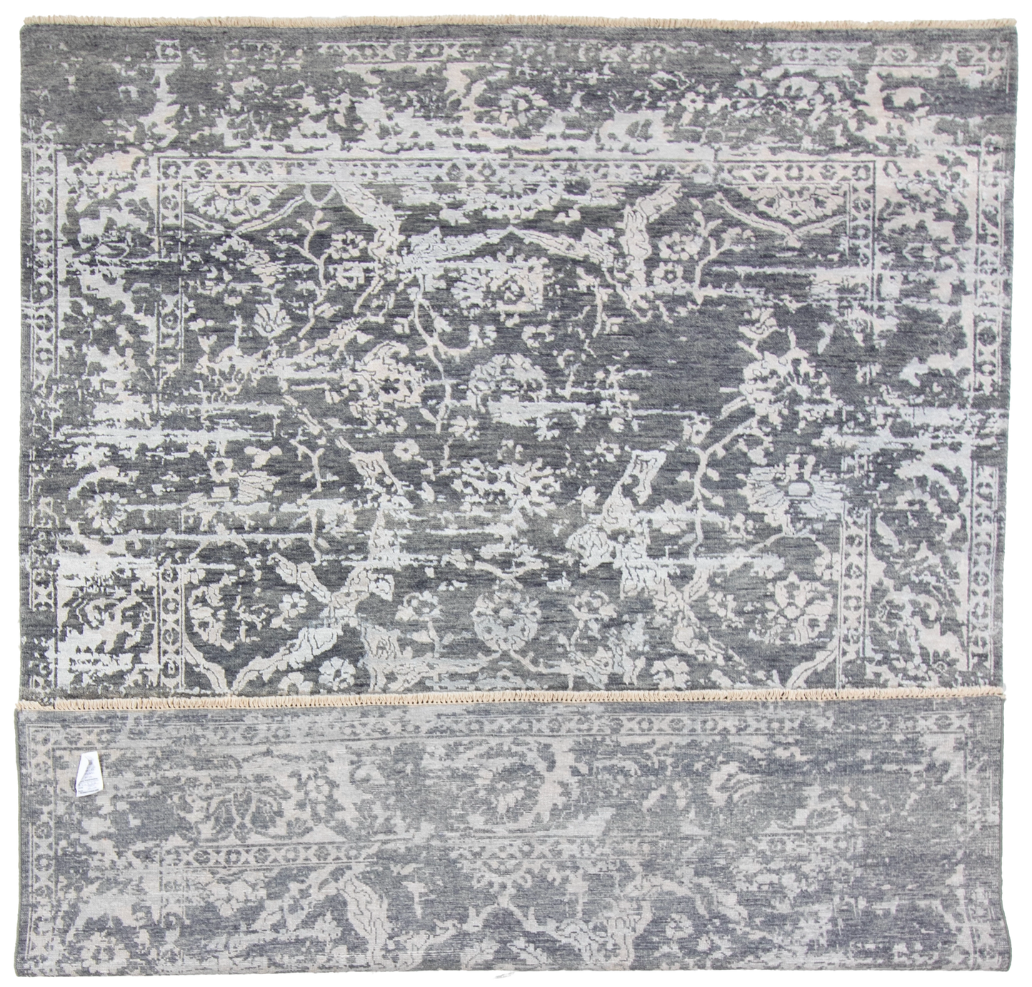 W 7.10 L 9.9 Modern Wool And Silk Blend Hand-Woven All-Over Design - 64481