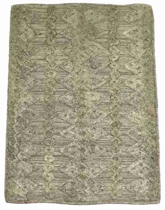 2 x 3 - Modern Wool All Over Rectangle - Finest Hand-Knotted Quality Wool — 64511