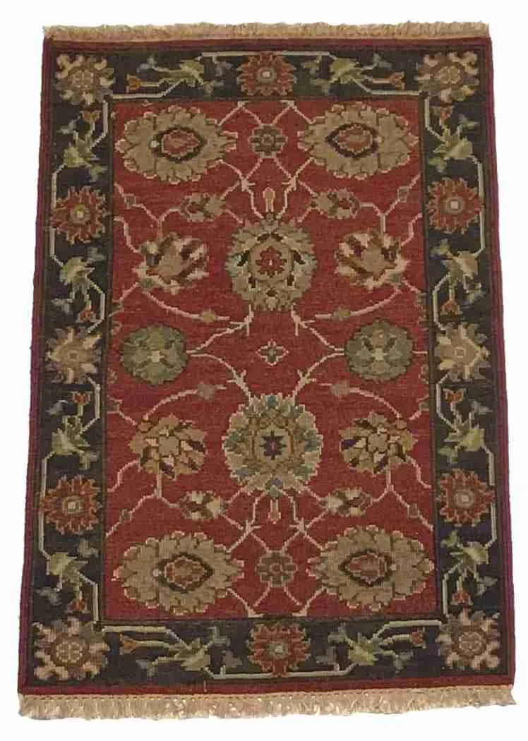 2 x 3 - Tabriz Fine/Wool All Over Rectangle - Finest Hand-Knotted Quality — 64518