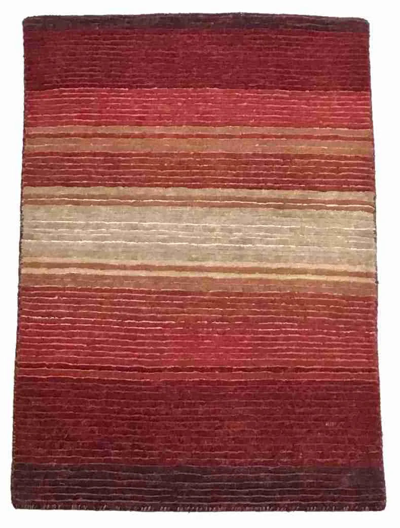 2 x 3 - Modern Silk/Wool All Over Rectangle - Finest Hand-Knotted Quality Wool/Silk — 64531