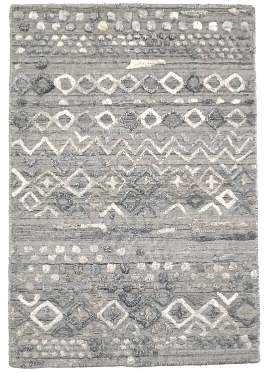 W 2 L 3 Modern 100% Wool Hand-Woven - 64548