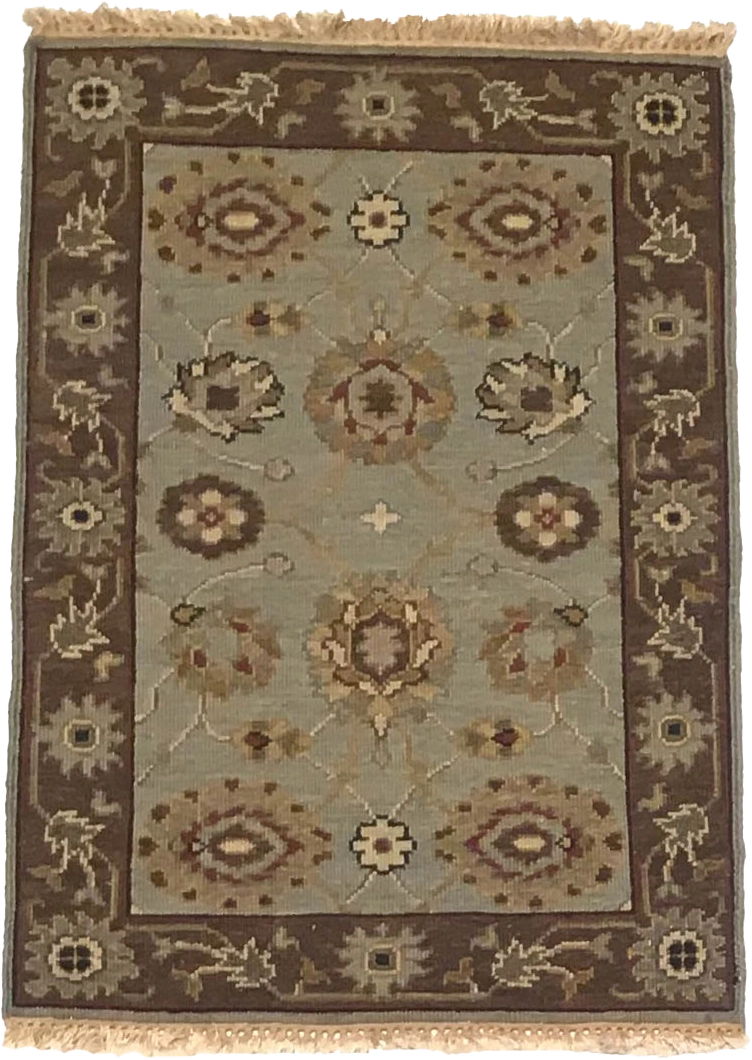 W 2 L 3 Tabriz 100% Wool Hand-Woven All-Over Design - 64578