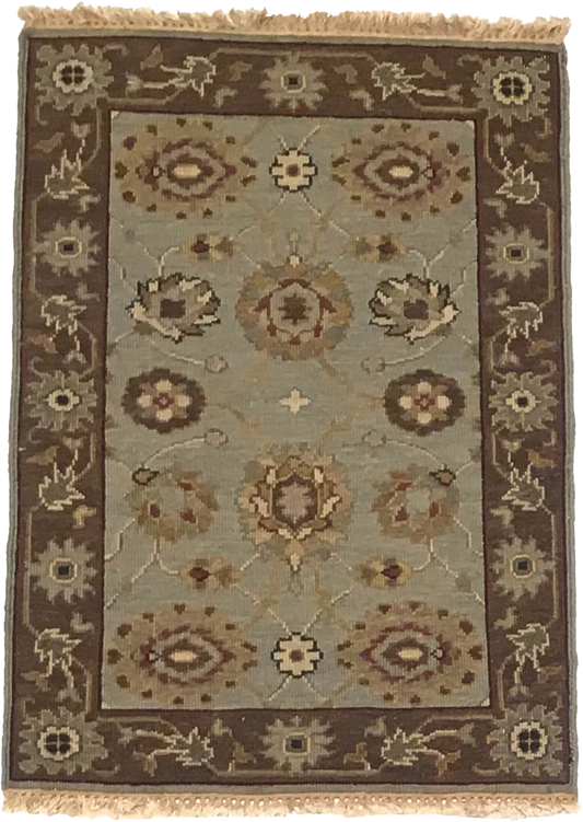 W 2 L 3 Tabriz 100% Wool Hand-Woven All-Over Design - 64578