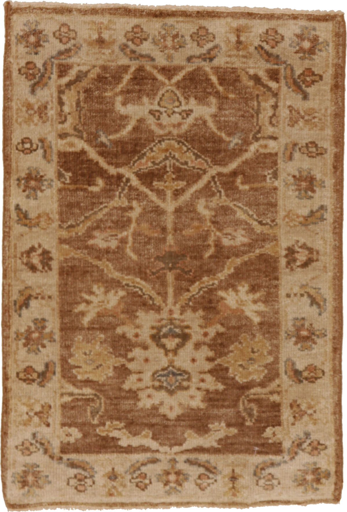 W 2 L 3 Oushak 100% Wool Hand-Woven All-Over Design - 64579