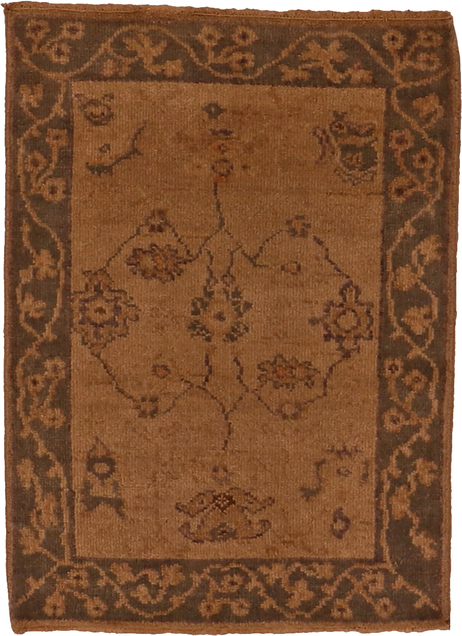 W 2 L 3 Oushak 100% Wool Hand-Woven All-Over Design - 64580