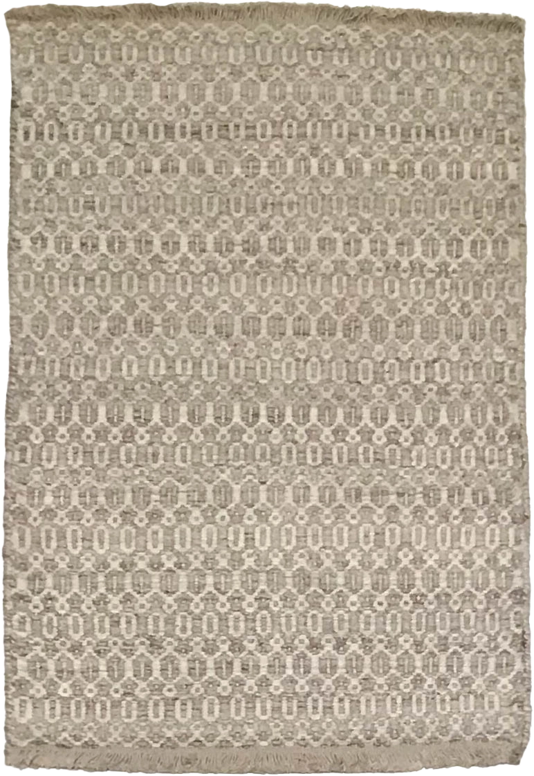 W 2 L 3 Modern 100% Wool Hand-Woven All-Over Design - 64593