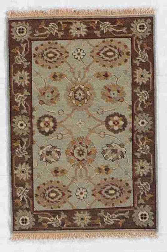 W 2 - L 3 - Tabriz Fine/Wool All Over Rectangle - Finest Hand-Knotted Quality Wool - 64594