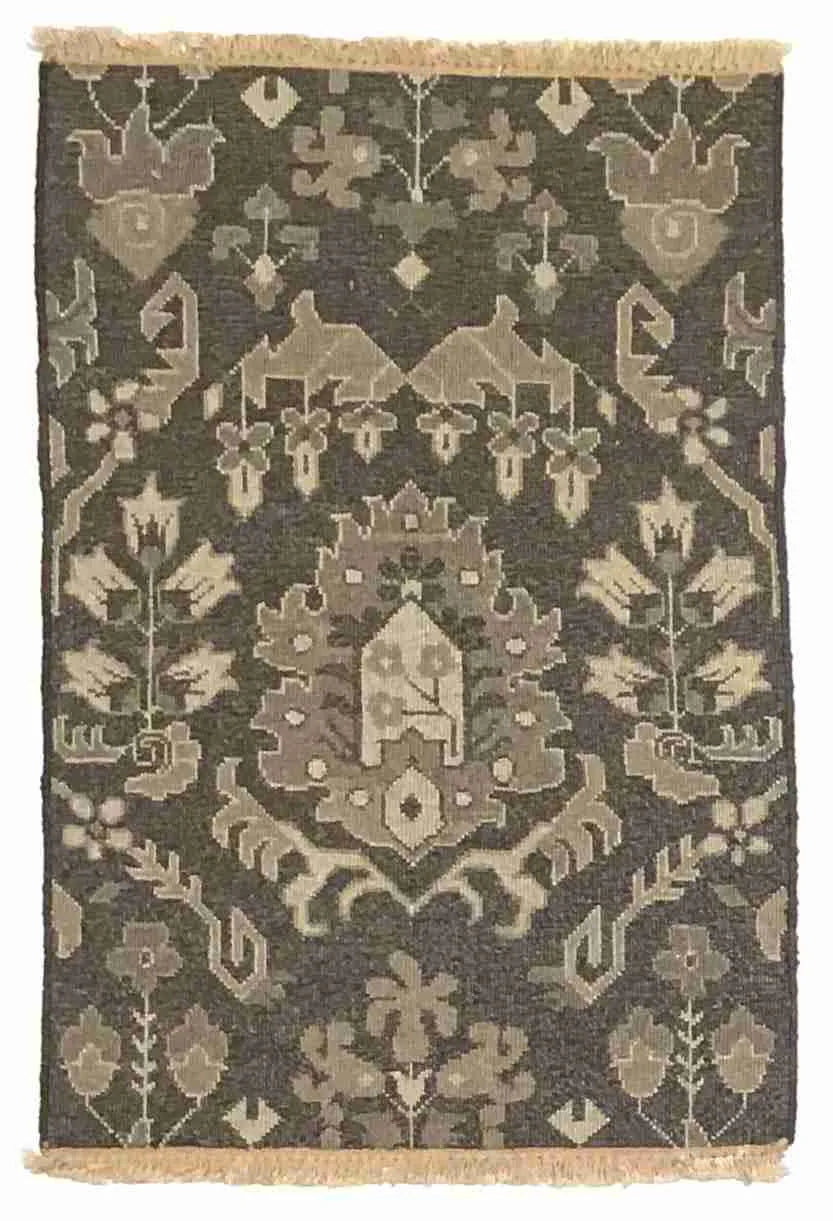 2 x 3 - Sh Abbas Fine/Wool All Over Rectangle - Finest Hand-Knotted Quality — 64604