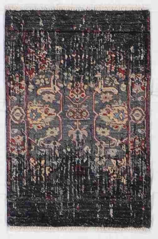 W 2 L 3 Modern 100% Silk Hand-Woven All-Over Design - 64629