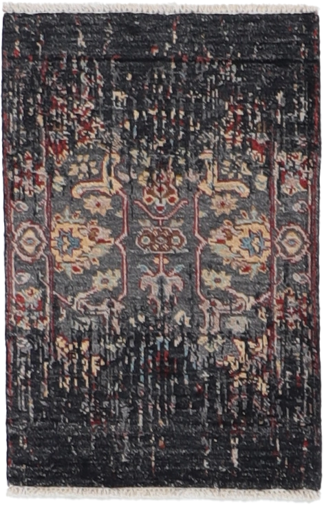 W 2 L 3 Modern 100% Silk Hand-Woven All-Over Design - 64629