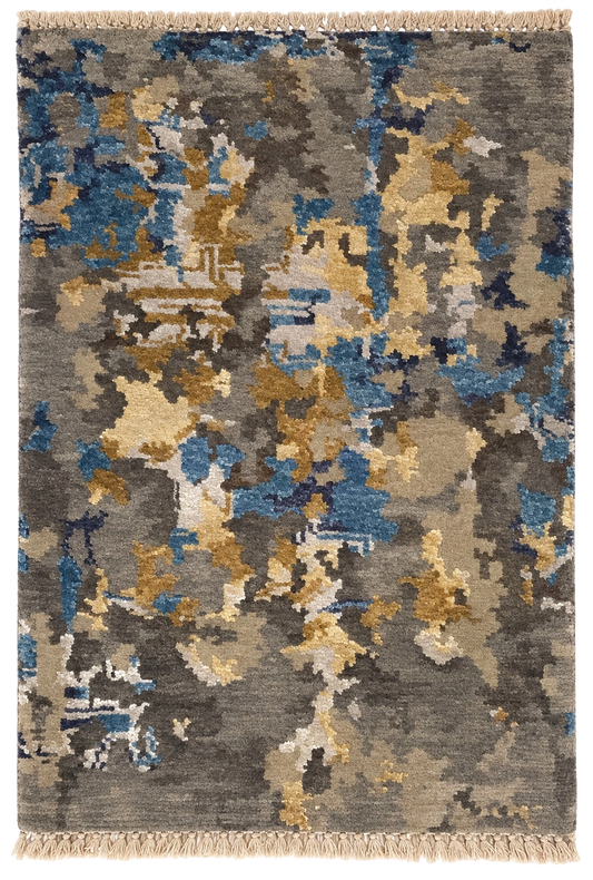 W 2 L 3 Modern 100% Wool Hand-Woven - 64635
