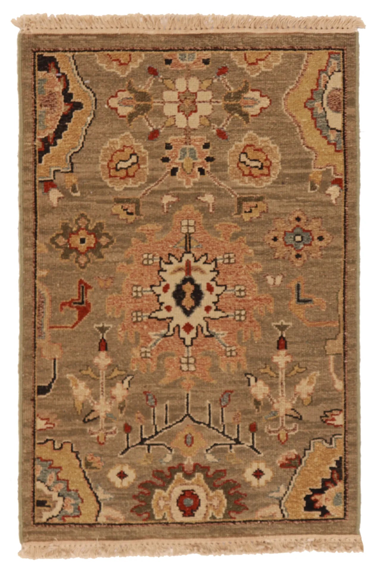 2 x 3 - Modern Fine/Wool All Over Rectangle - Finest Hand-Knotted Quality Wool — 64637