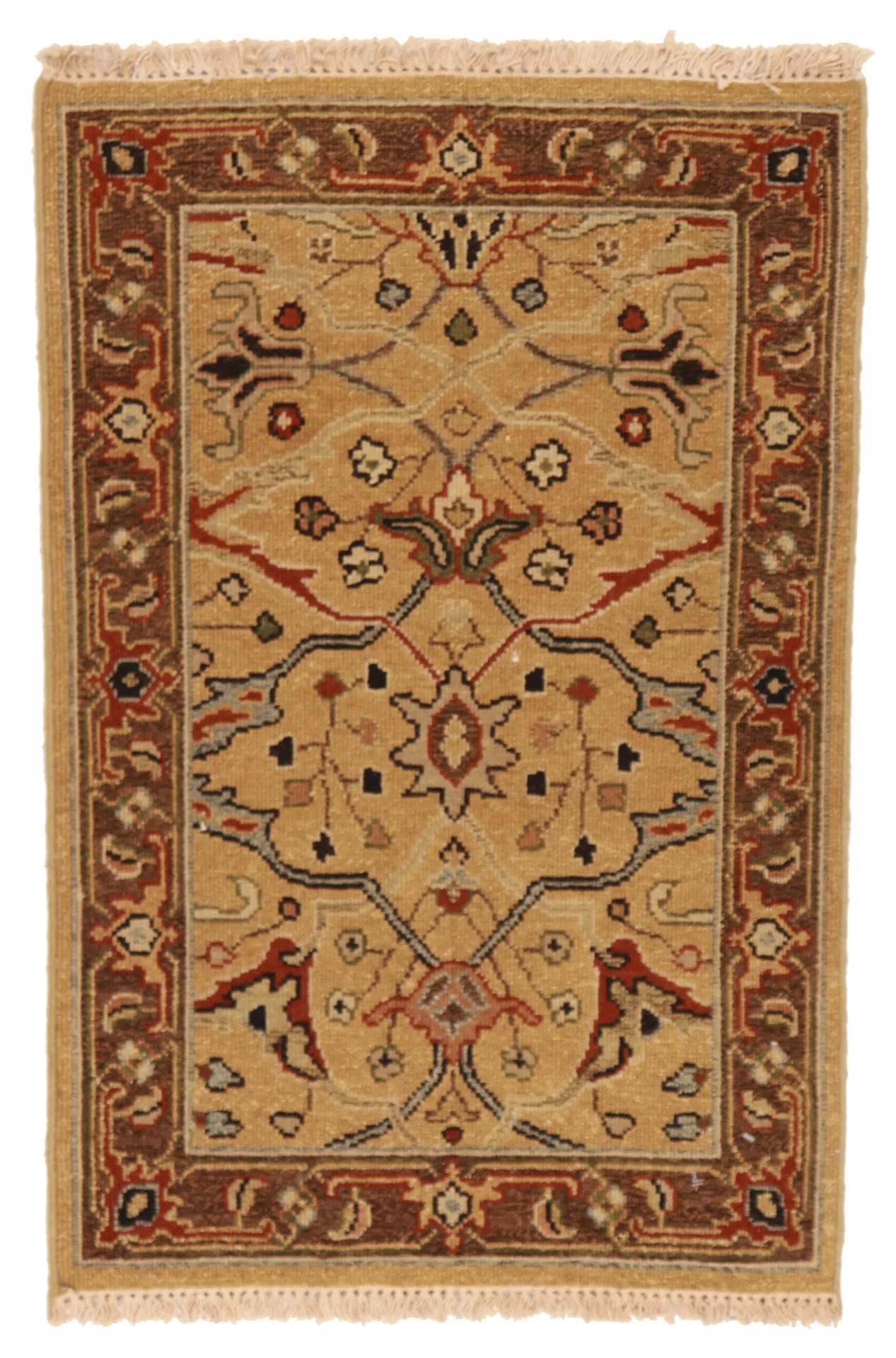 W 2 - L 3 - Tabriz Fine/Wool All Over Rectangle - Finest Hand-Knotted Quality Wool - 64639