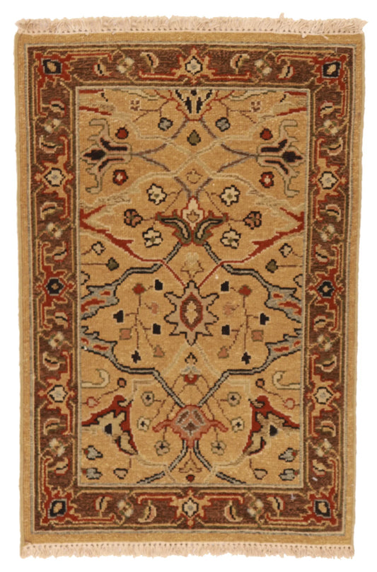 W 2 - L 3 - Tabriz Fine/Wool All Over Rectangle - Finest Hand-Knotted Quality Wool - 64639