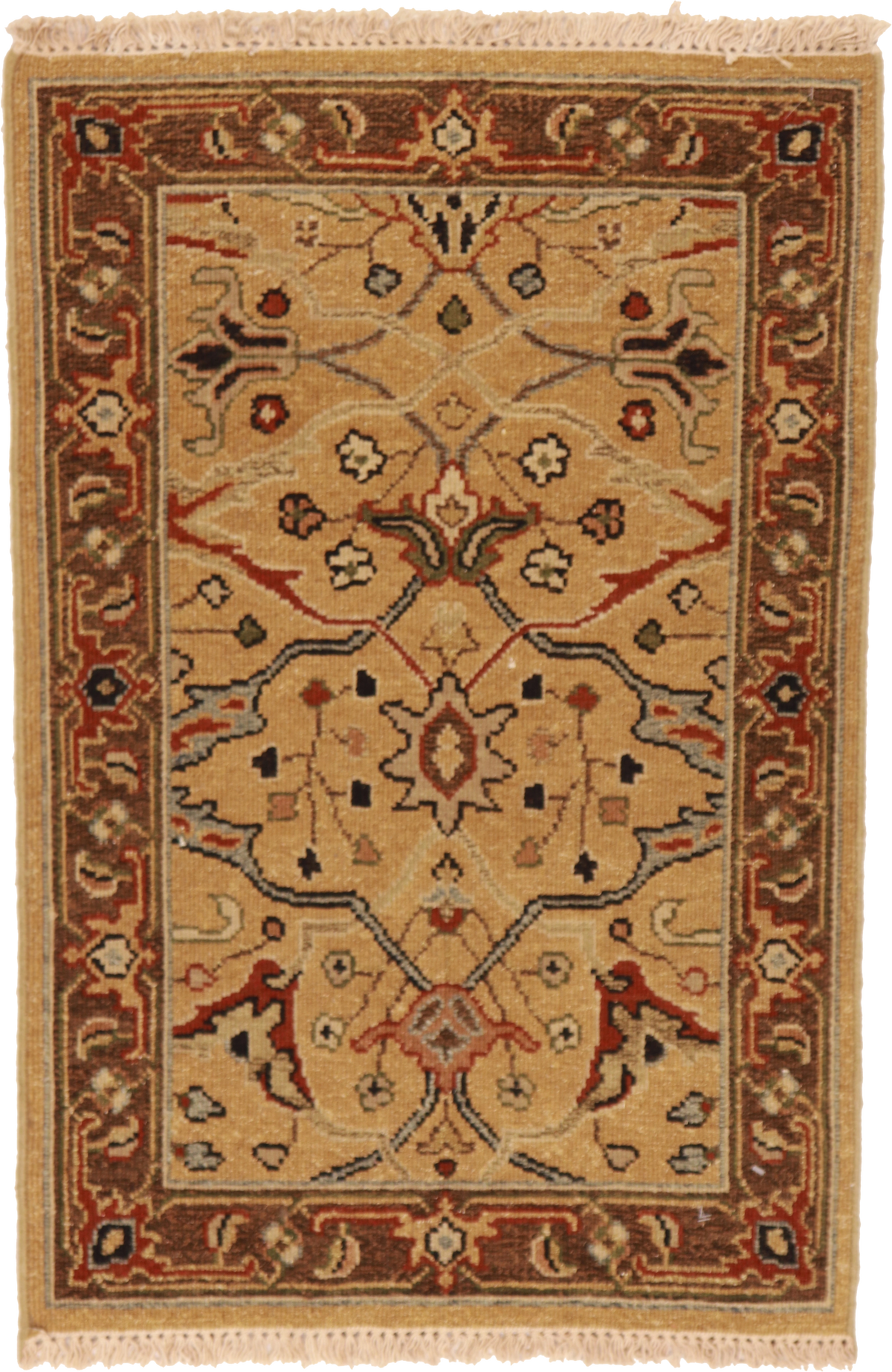 W 2 L 3 Tabriz 100% Wool Hand-Woven All-Over Design - 64639