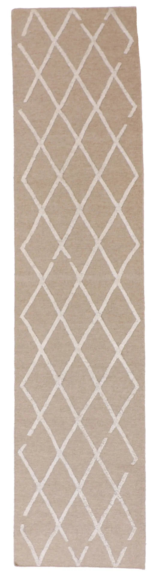 2.7 x 17.6 - Modern Silk/Wool All Over Rectangle - Finest Hand-Knotted Quality Wool — 64651