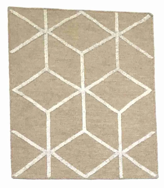 2.6 x 3.1 - Modern Silk/Wool All Over Rectangle - Finest Hand-Knotted Quality Wool — 64656
