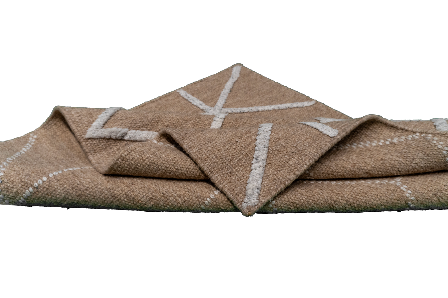 W 2.6 L 3.1 Modern Wool And Silk Blend Hand-Woven All-Over Design - 64656