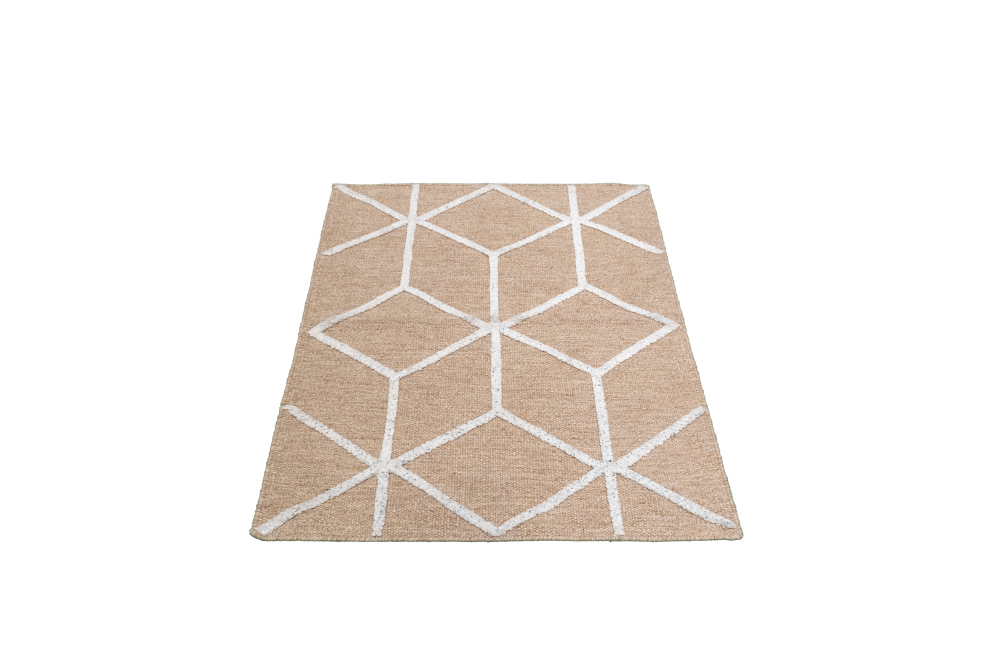 W 2.6 L 3.1 Modern Wool And Silk Blend Hand-Woven All-Over Design - 64656