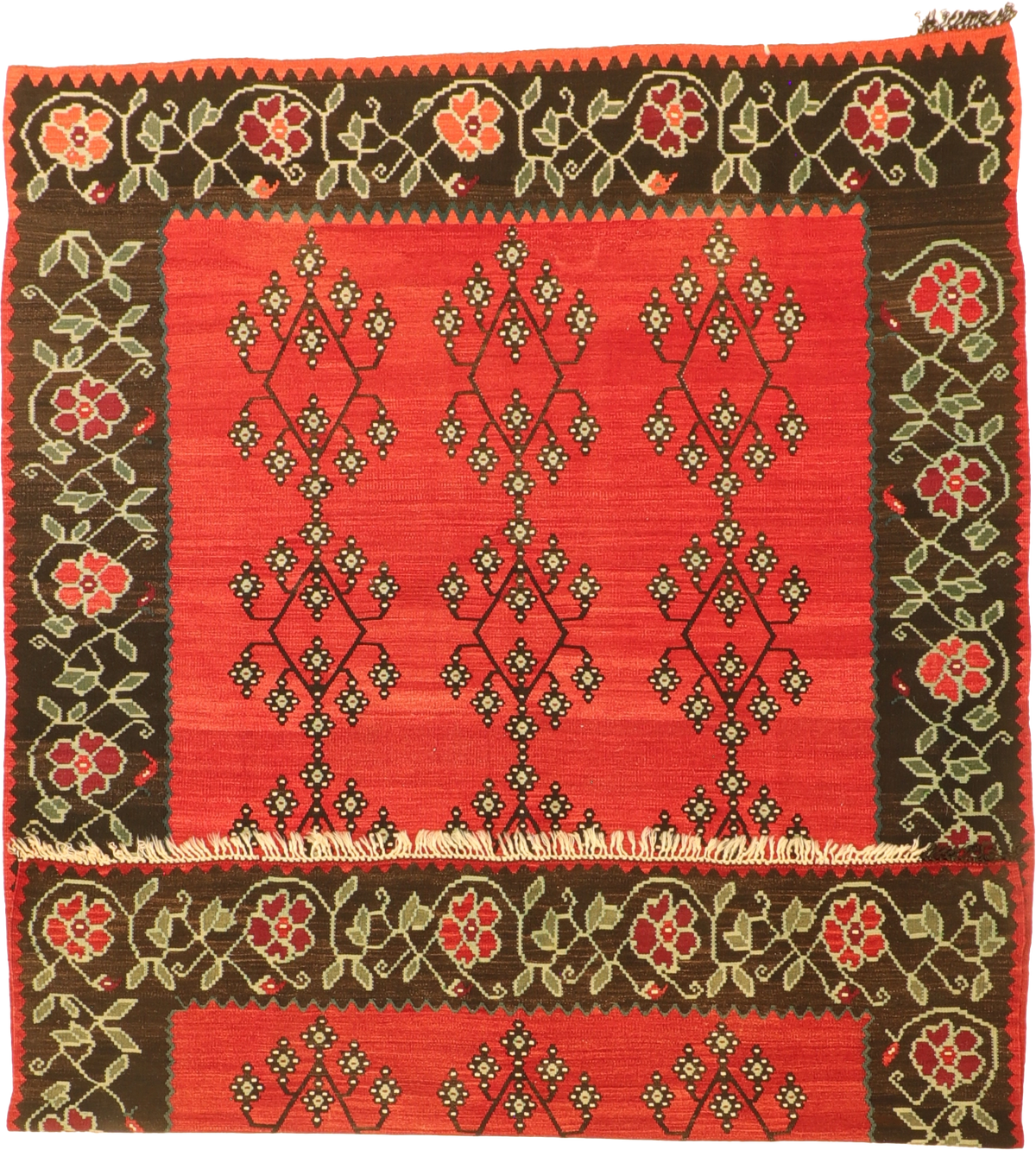 W 7.6 L 9.10 Berarabian 100% Wool Hand-Woven All-Over Design - 64708