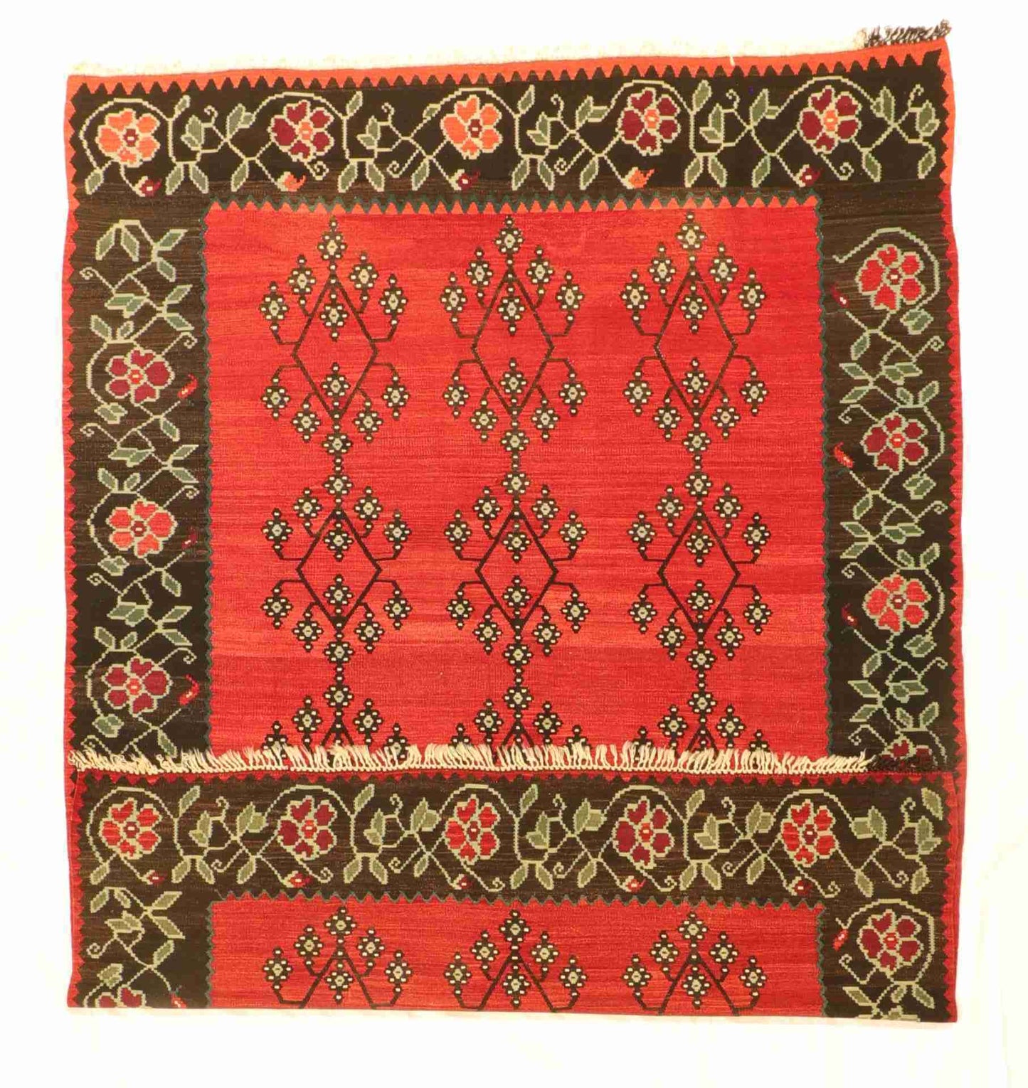 W 7.6 - L 9.10 - Berarabian Wool Traditional Rectangle - Finest Hand-Knotted Quality Wool - 64708
