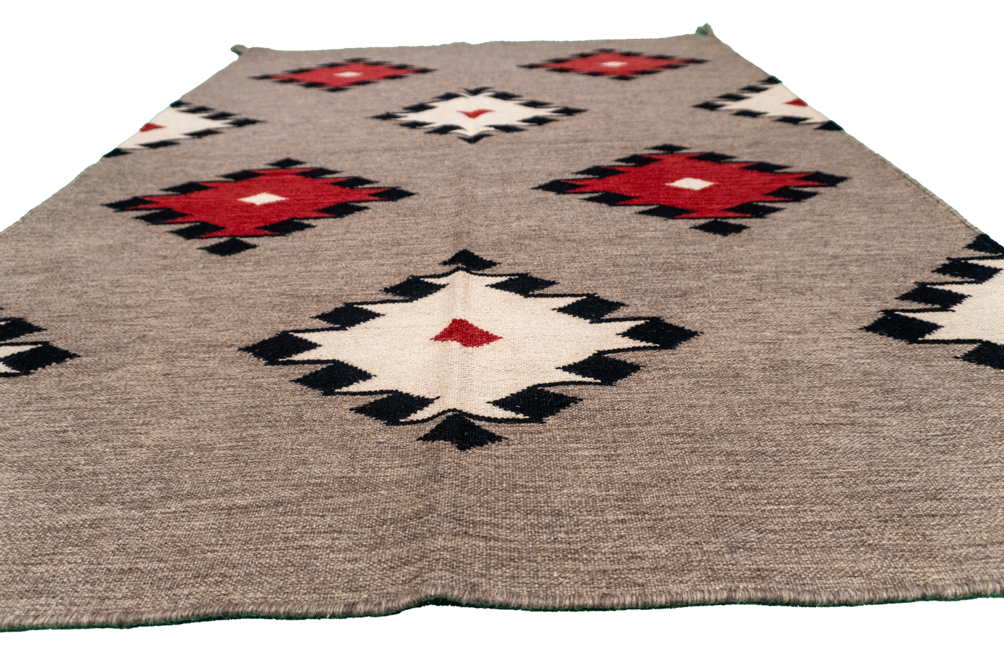 W 4.4 - L 5.10 - Navajo Fine/Wool All Over Rectangle - Finest Hand-Made Quality Wool - 64711