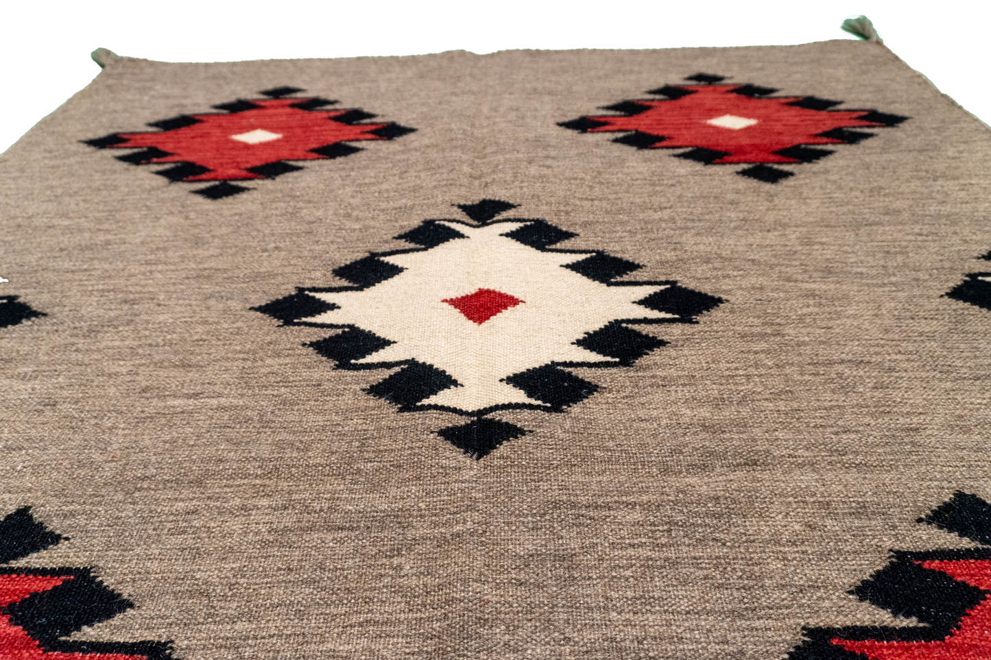 W 4.4 - L 5.10 - Navajo Fine/Wool All Over Rectangle - Finest Hand-Made Quality Wool - 64711