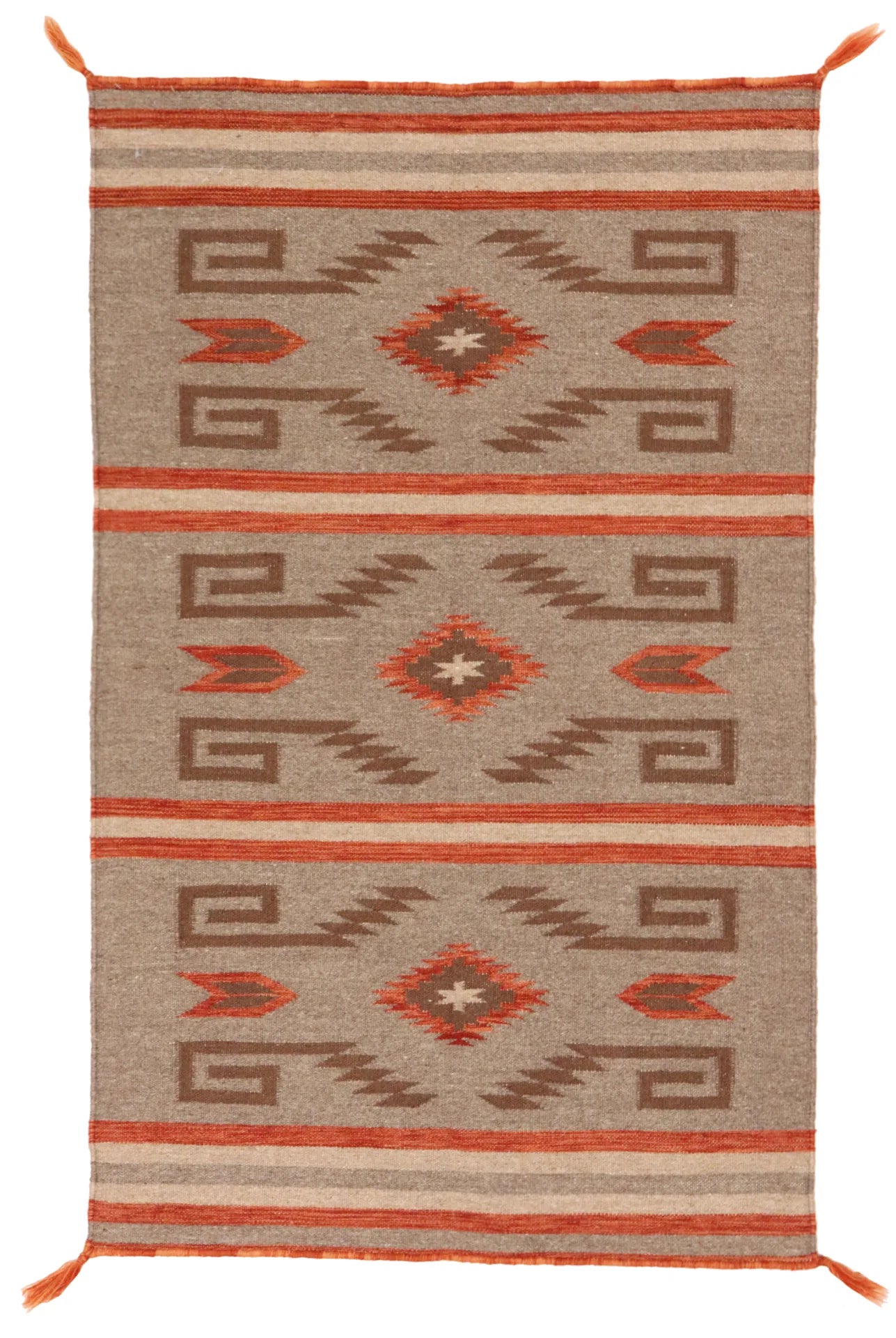 3 x 5 - Navajo Fine/Wool All Over Rectangle - Finest Hand-Made Quality Wool — 64744