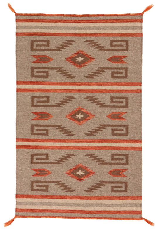 3 x 5 - Navajo Fine/Wool All Over Rectangle - Finest Hand-Made Quality Wool — 64744